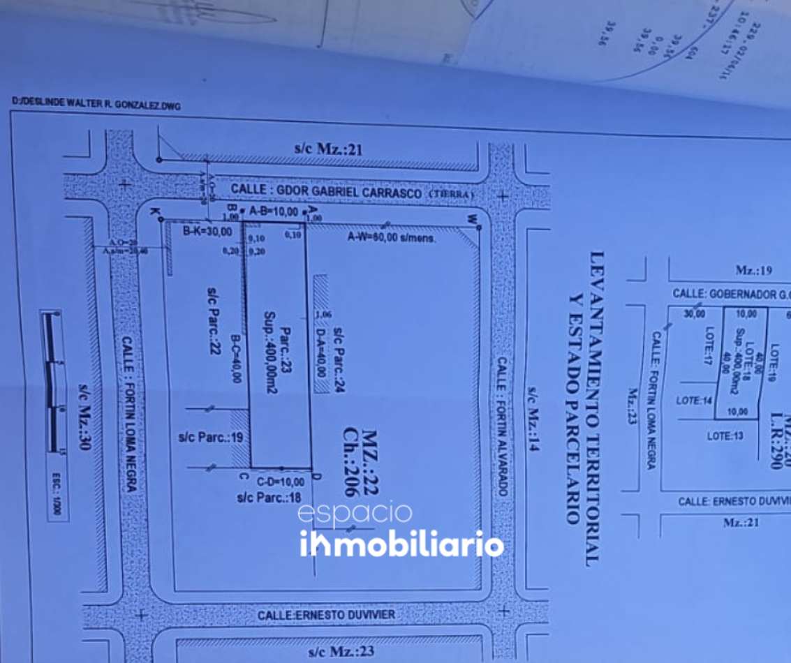 Terreno 10x40 con Cerramiento Listo Para Construir Vivienda Familiar